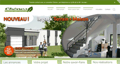 Desktop Screenshot of maisons-chenes.com